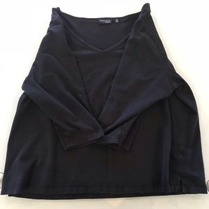 3/4 sleeve t-shirt top 2x